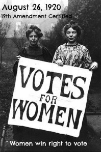 Women to the Front…to Vote